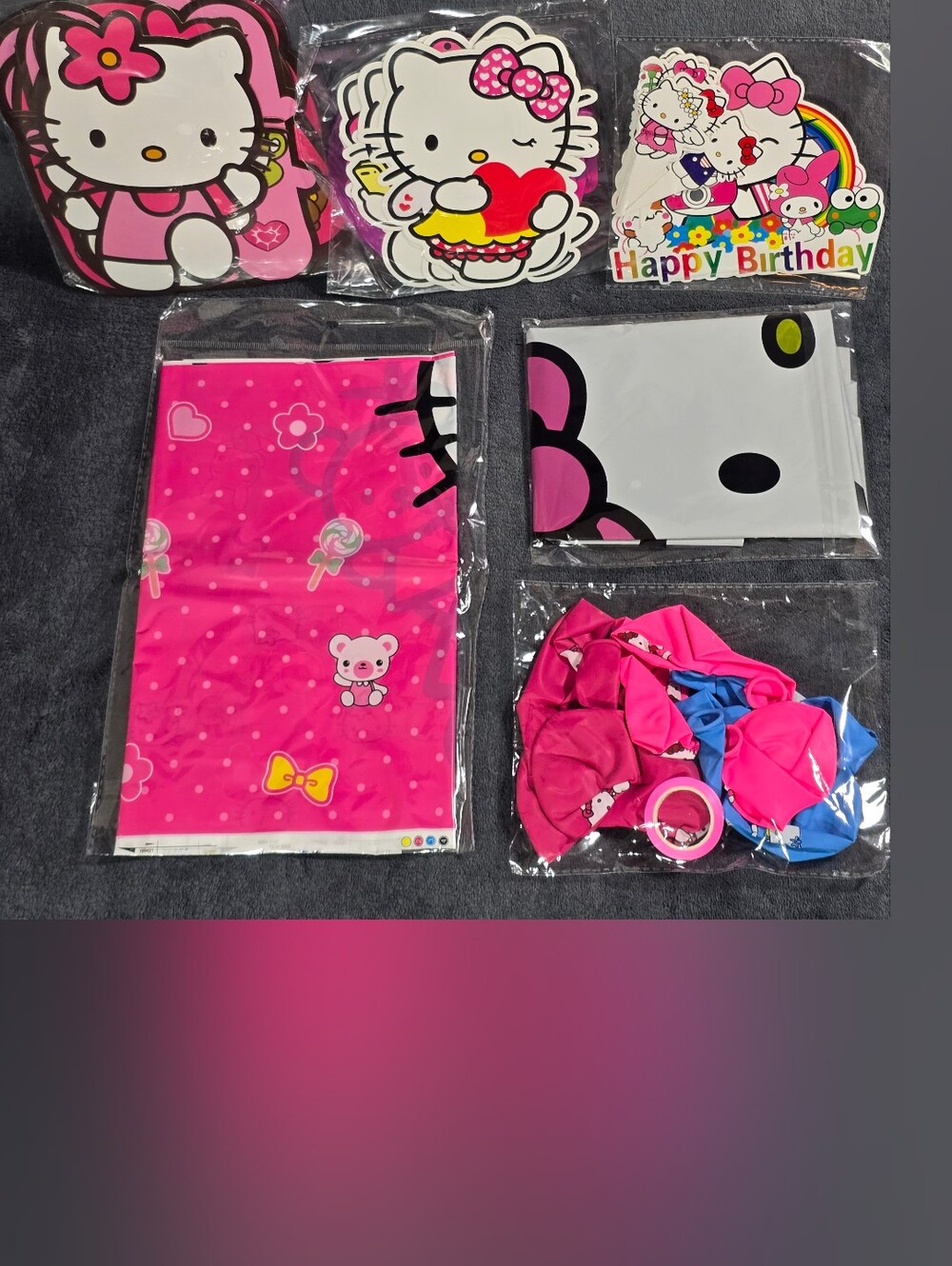 Hello Kitty Party Decoration Kit - Pink